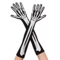 Skeleton Print Arm Gloves at Spirit Halloween