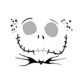 Kids Jack Skellington Face Decal - The Nightmare Before Christmas at Spencer's