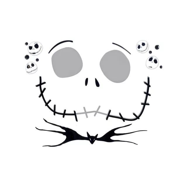 Kids Jack Skellington Face Decal - The Nightmare Before Christmas at Spencer's