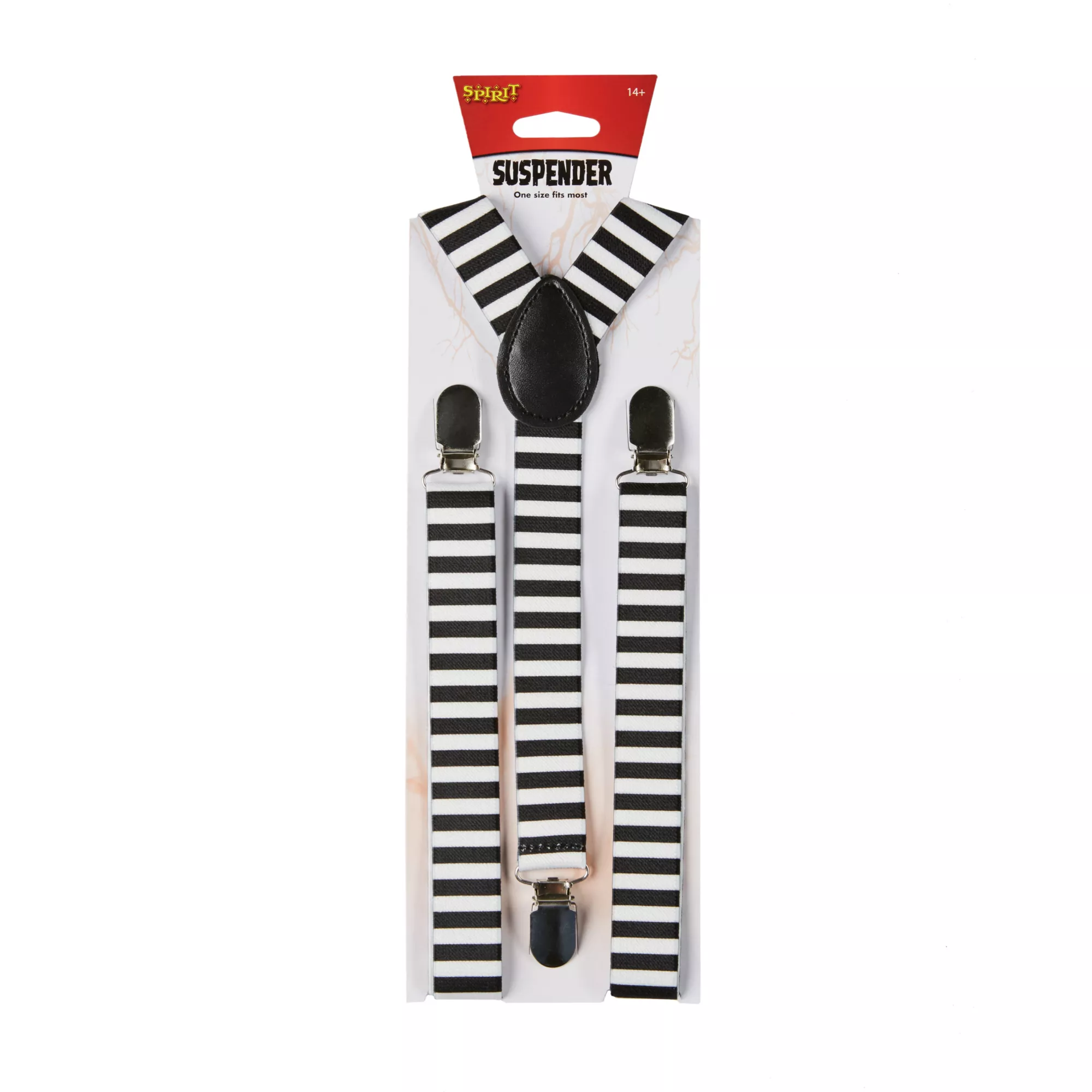 Black and White Striped Suspenders at Spirit Halloween