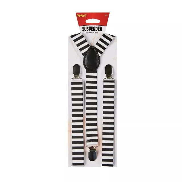 Black and White Striped Suspenders at Spirit Halloween