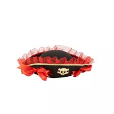 Red Lace Pirate Hat at Spirit Halloween