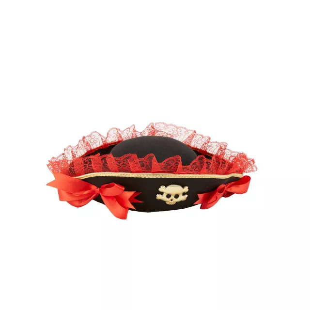Red Lace Pirate Hat at Spirit Halloween