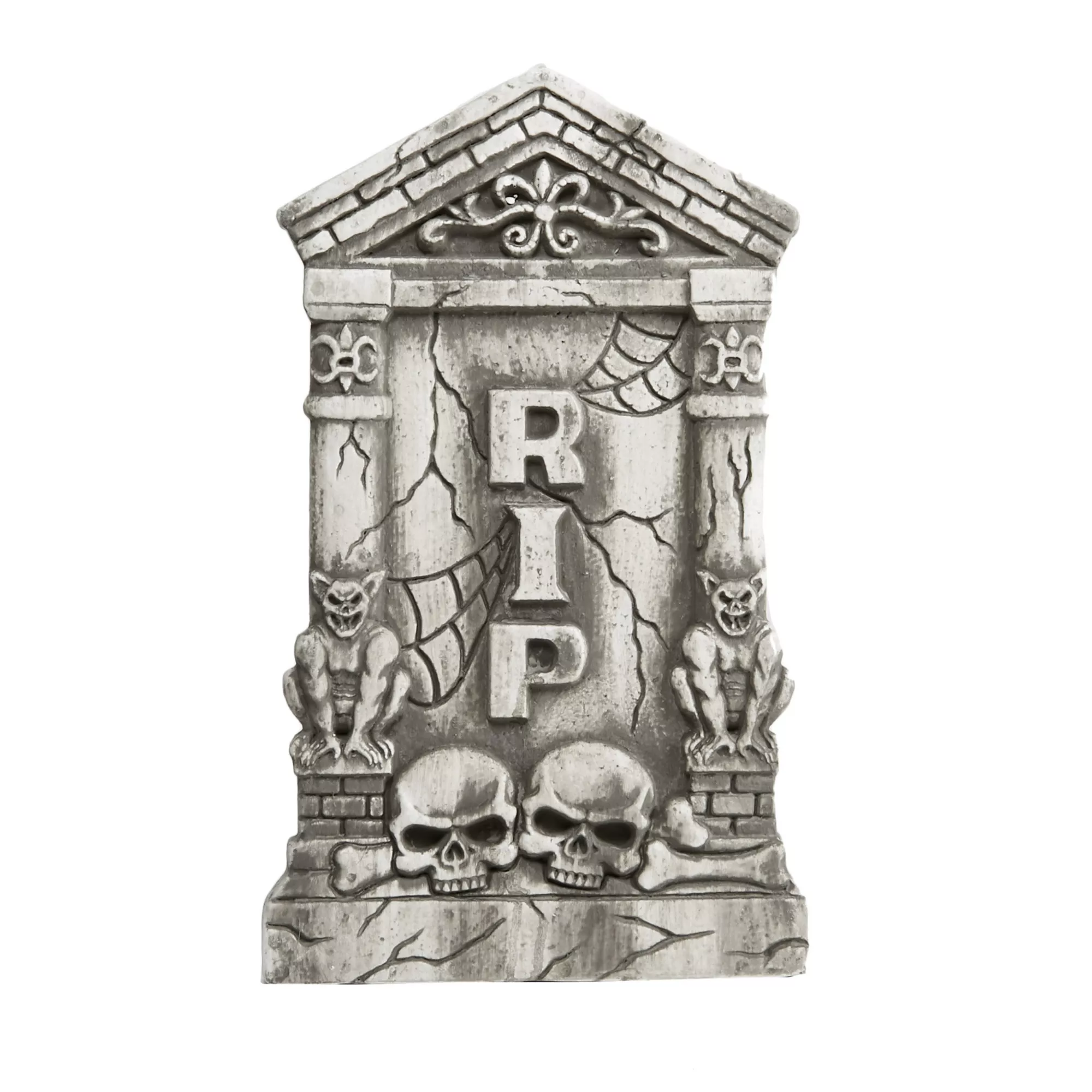 2 Ft Skull and Gargoyle Tombstone at Spirit Halloween