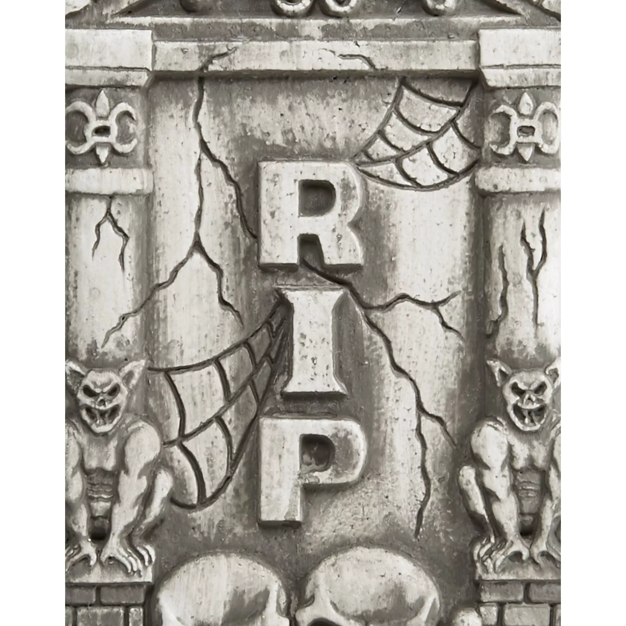 2 Ft Skull and Gargoyle Tombstone at Spirit Halloween