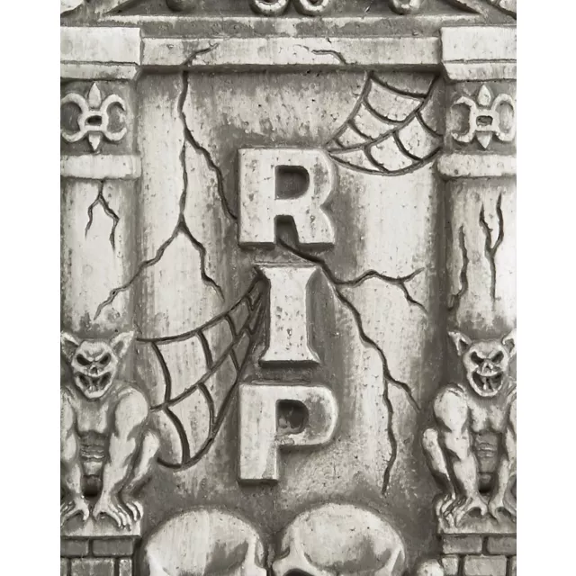2 Ft Skull and Gargoyle Tombstone at Spirit Halloween