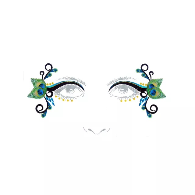 Peacock Face Decal at Spirit Halloween