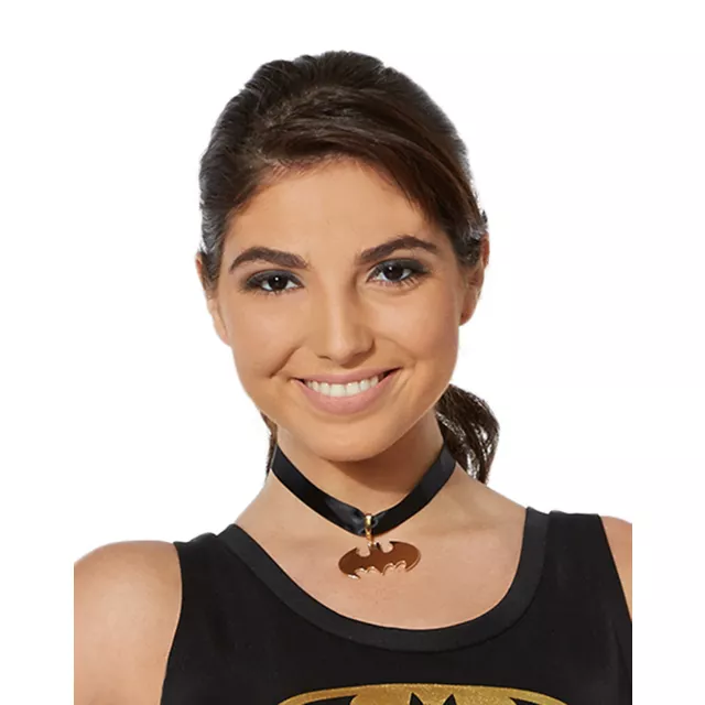 Goldtone Batman Choker - DC Comics at Spencer's