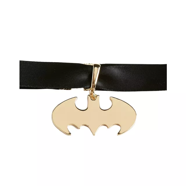 Goldtone Batman Choker - DC Comics at Spencer's