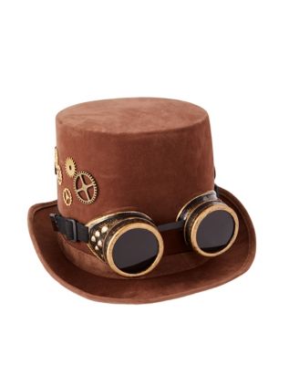 steampunk goggles top hat