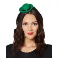 Green Bowler Mini Hat Fascinator at Spencer's