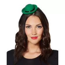 Green Bowler Mini Hat Fascinator at Spencer's