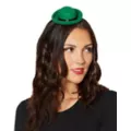Green Bowler Mini Hat Fascinator at Spencer's