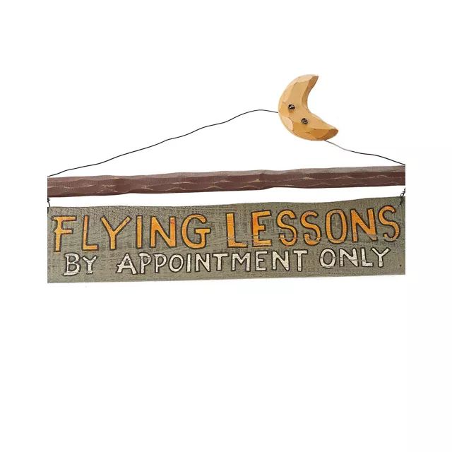 Flying Lessons Sign at Spirit Halloween
