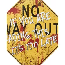 14 Inch No Way Out Sign - Decorations at Spirit Halloween
