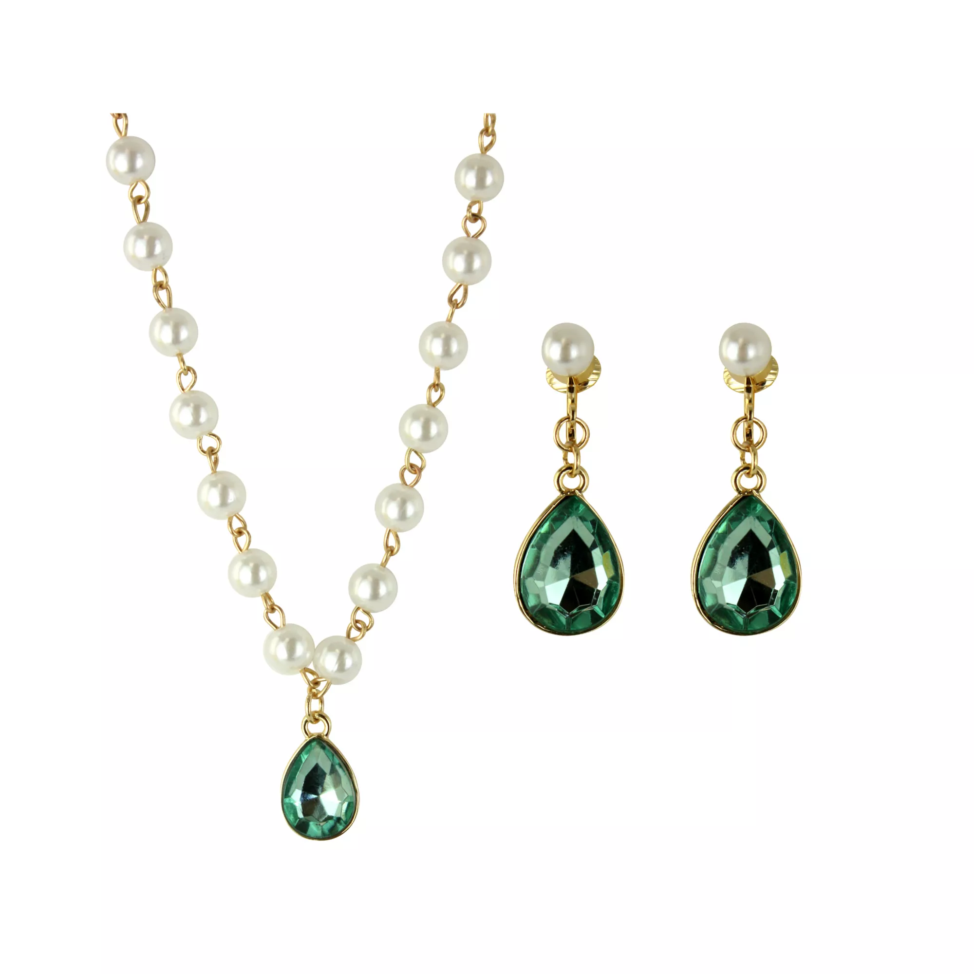 Kids Shimmer Necklace and Earring Set at Spirit Halloween