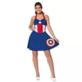 Adult HER Universe Captain America Dress - Marvel at Spirit Halloween