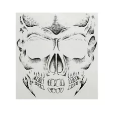 Skeleton Face Tattoo at Spirit Halloween