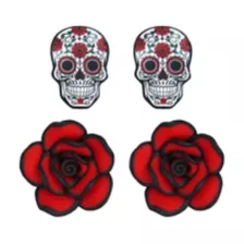 Day of the Dead Earrings 2 Pack at Spirit Halloween