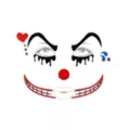 Twisted Circus Clown Face Decal at Spirit Halloween