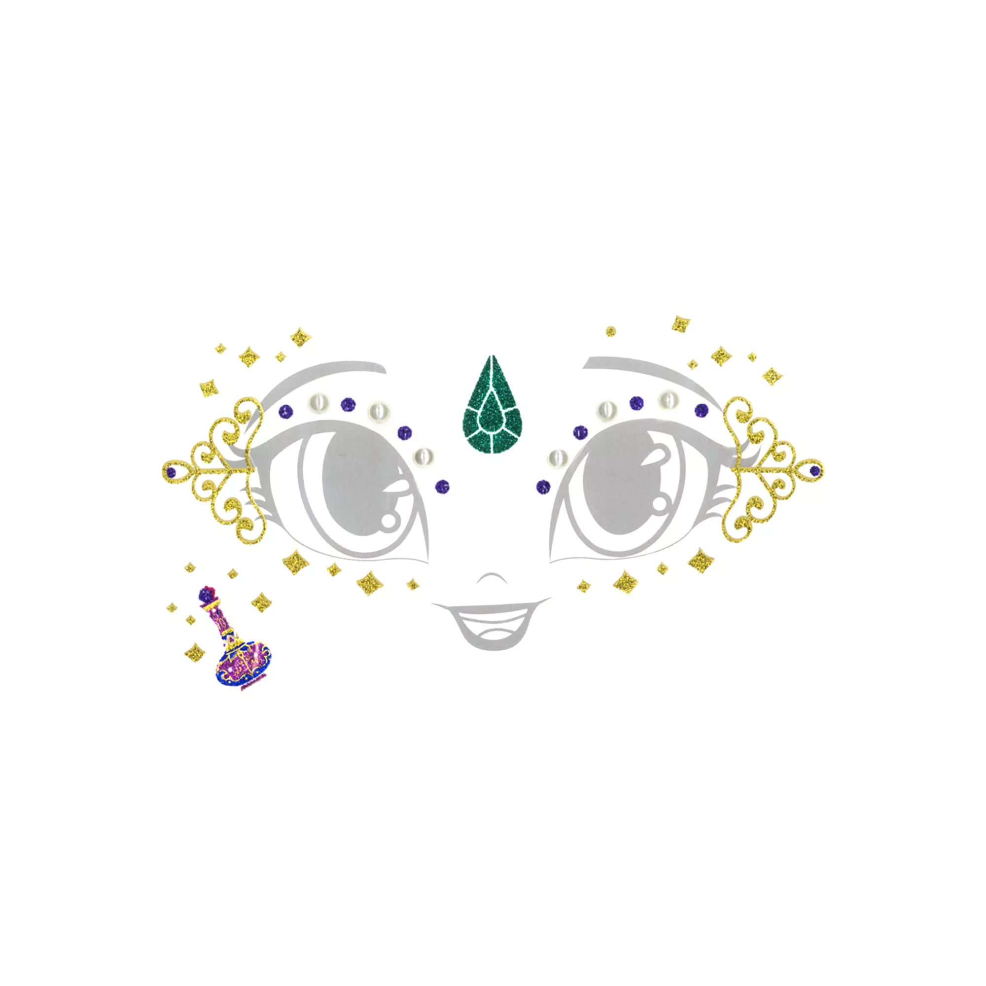 Kids Shimmer Face Decal - Shimmer and Shine at Spirit Halloween
