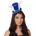 Plaid Rabbit Mini Hat Fascinator at Spencer's
