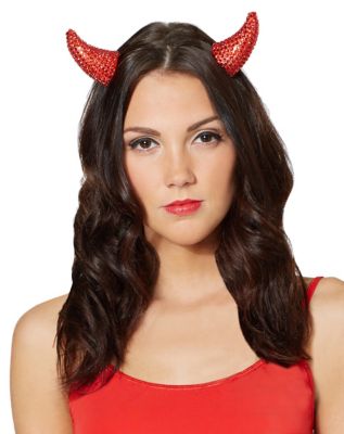 Red Rhinestone Devil Horns - Spirithalloween.com