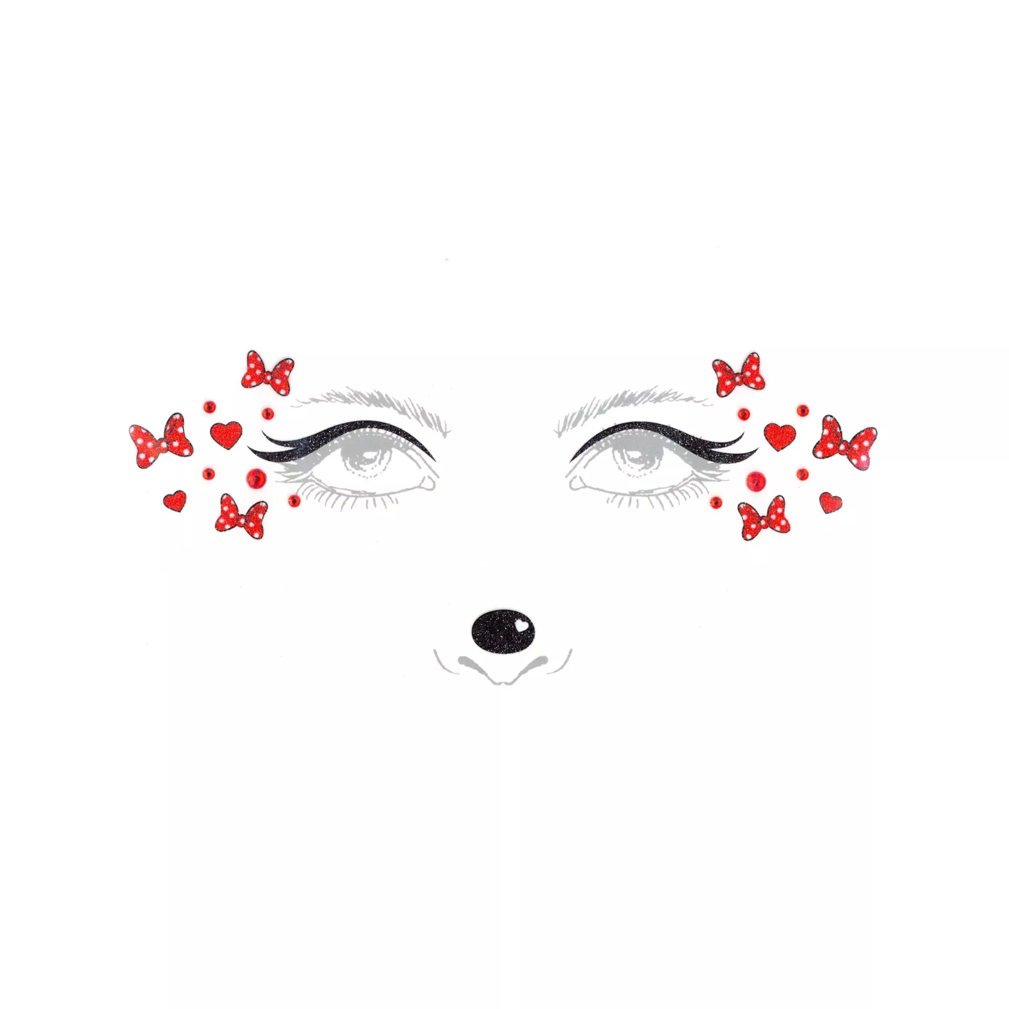 Kids Minnie Mouse Face Decal - Disney at Spirit Halloween