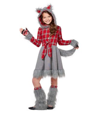 Kids Faux Fur Charming Werewolf Costume
