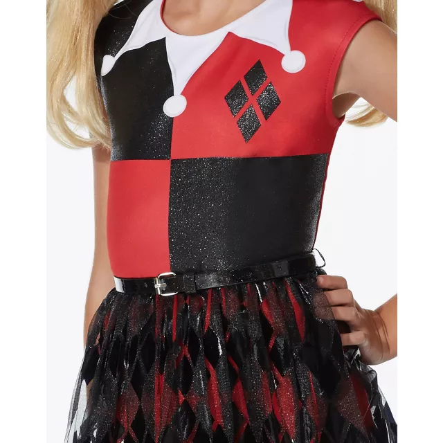 Kids Harley Quinn Dress - DC Comics - Spirithalloween.com