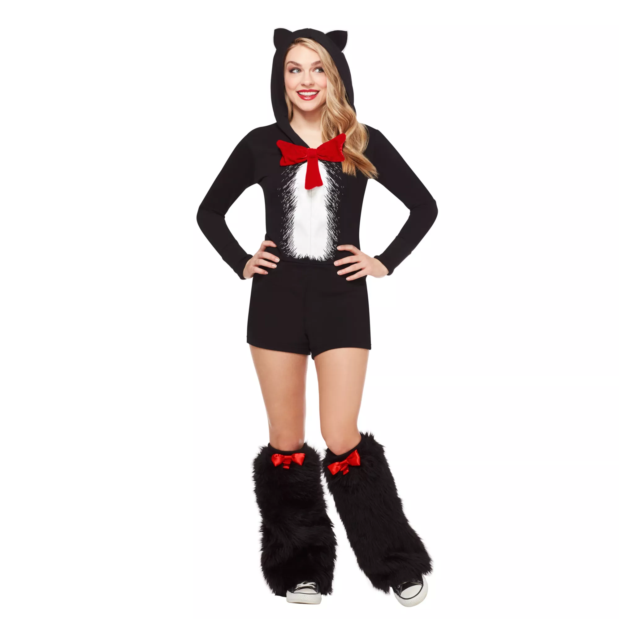 Adult Cat In The Hat Romper - Dr. Seuss at Spirit Halloween