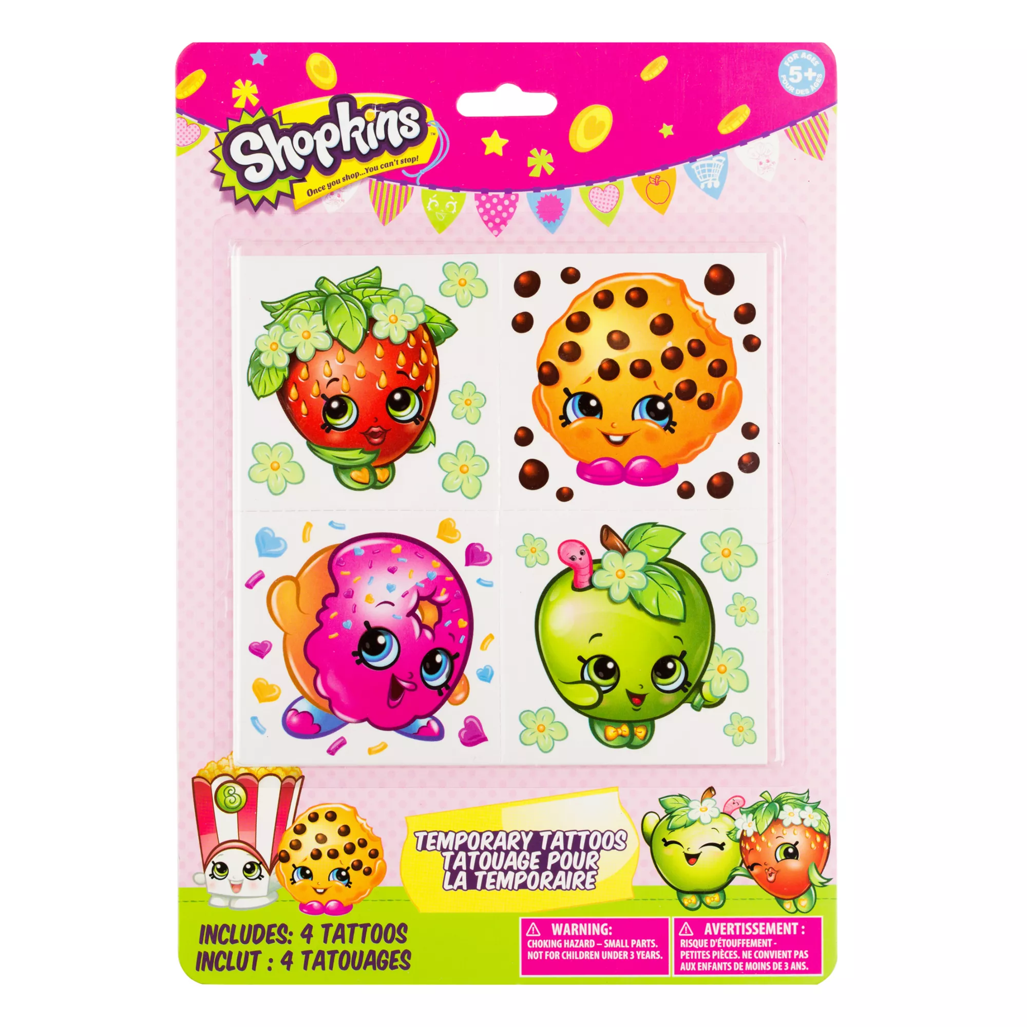 4pk Tattoos - Shopkins at Spirit Halloween