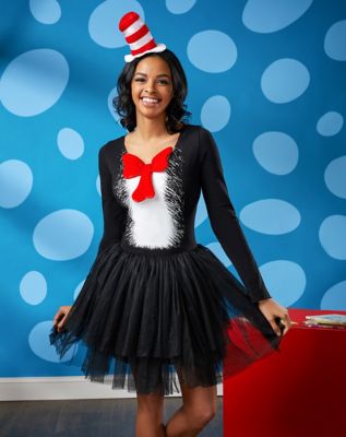 Adult Cat In The Hat Tutu Dress Dr Seuss