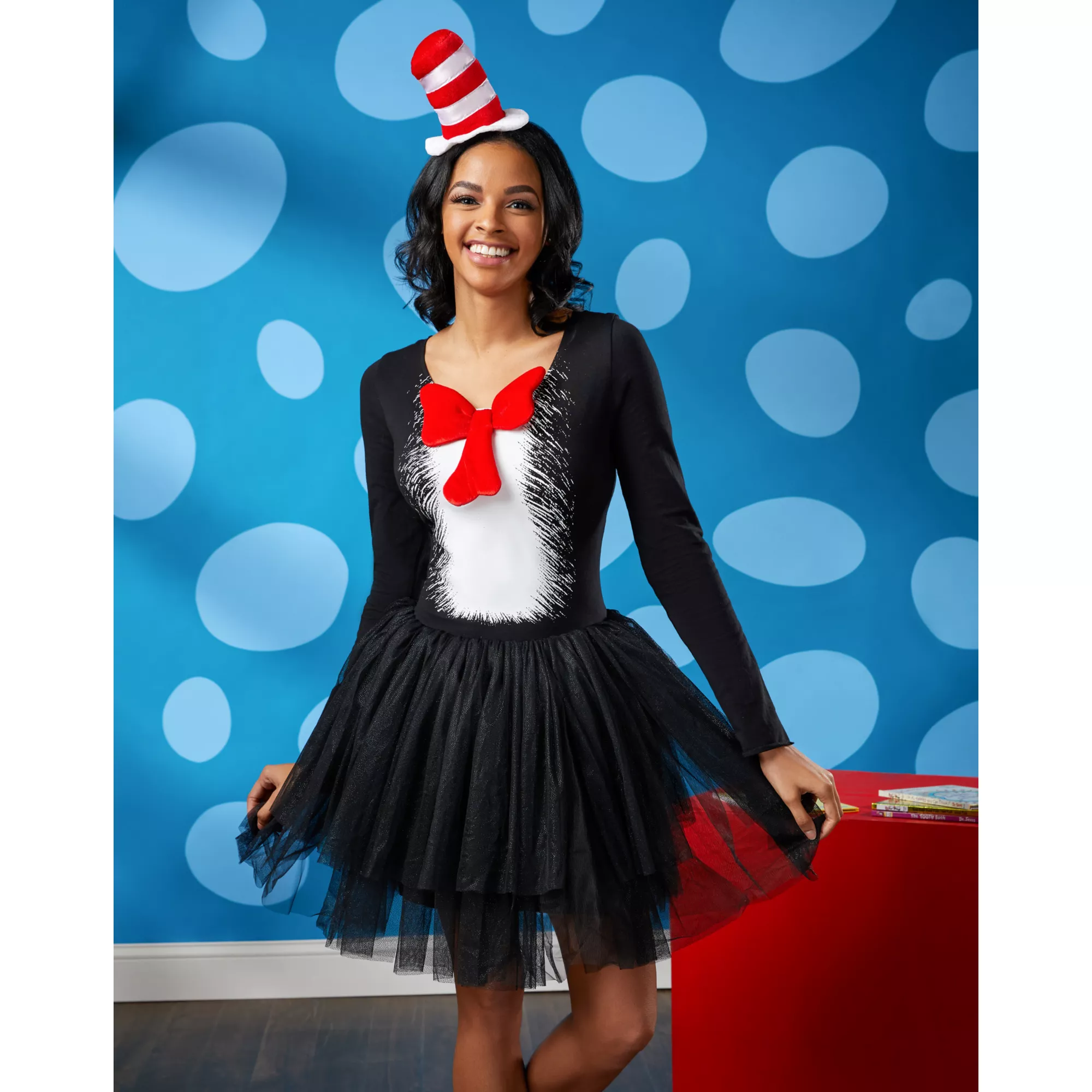 Adult Cat in the Hat Tutu Dress - Dr. Seuss at Spirit Halloween