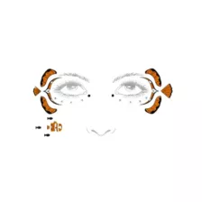 Nemo Face Decal - Finding Dory at Spirit Halloween