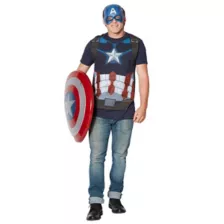 Captain America Sublimated T Shirt - Marvel Comics at Spirit Halloween