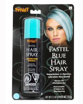 Blue hairspray on sale