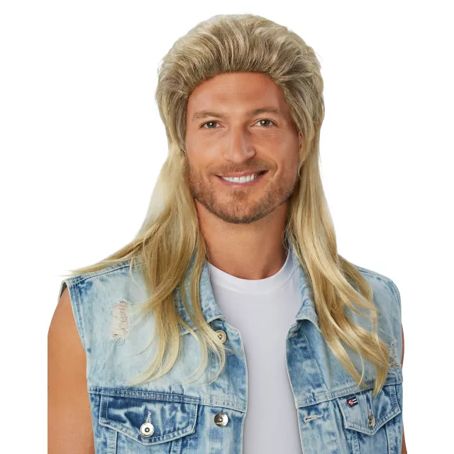 Mullet wig halloween best sale