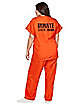 Adult Got Busted Orange Prisoner Plus Size Costume