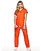 Adult Got Busted Orange Prisoner Costume