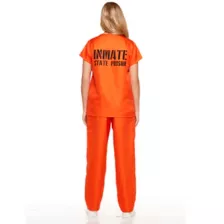 Adult Got Busted Orange Prisoner Costume at Spencer's