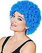 Blue Curly Wig