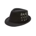 Black Fedora with Pins at Spirit Halloween