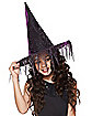 Girls Glitter Witch Hat