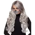 Gray Curly Wig at Spirit Halloween