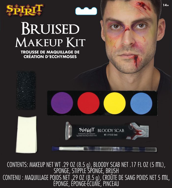 Spirit Halloween Bruised Injury Kit product packaging