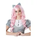 Pink Curls Doll Wig at Spirit Halloween