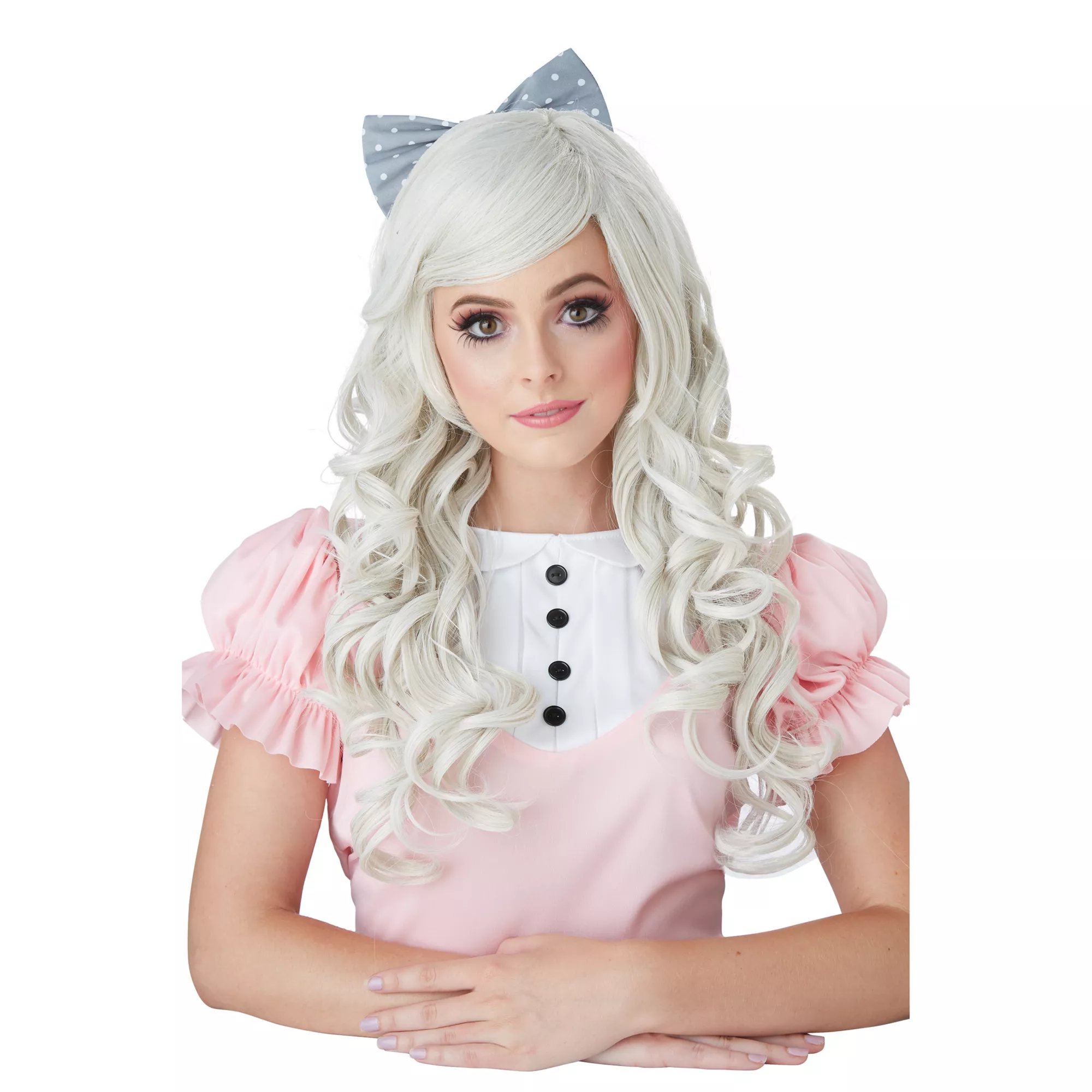 Ash Blonde Curls Doll Wig at Spirit Halloween