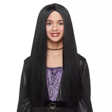 Kids Black Witch Wig at Spirit Halloween