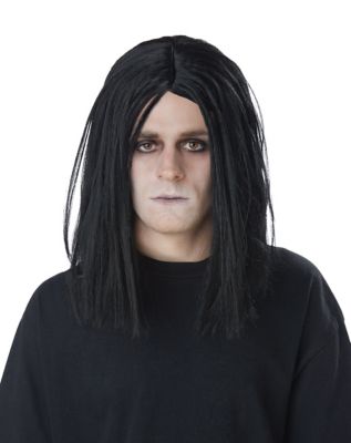 Man with shop black wig